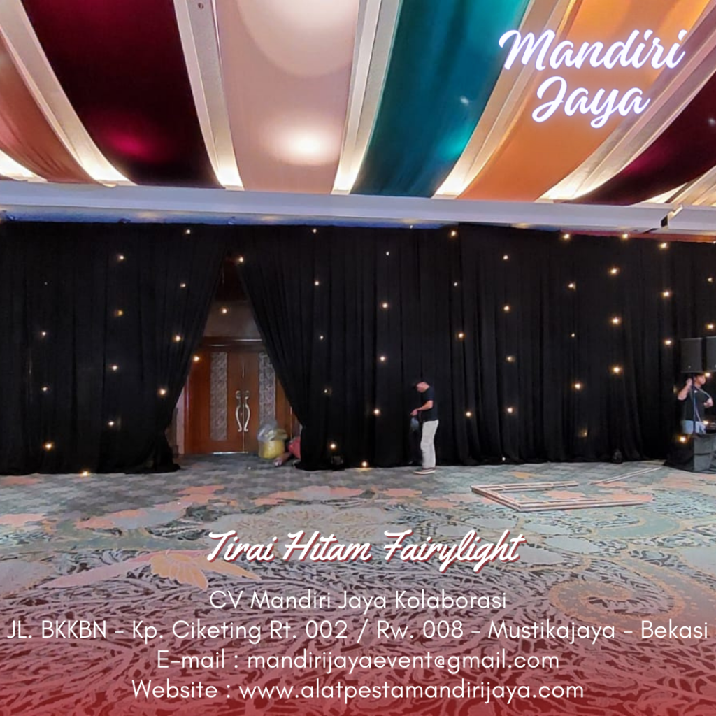 Layanan Terbaik Sewa Tirai Hitam Fairylight Sekitar Jakarta