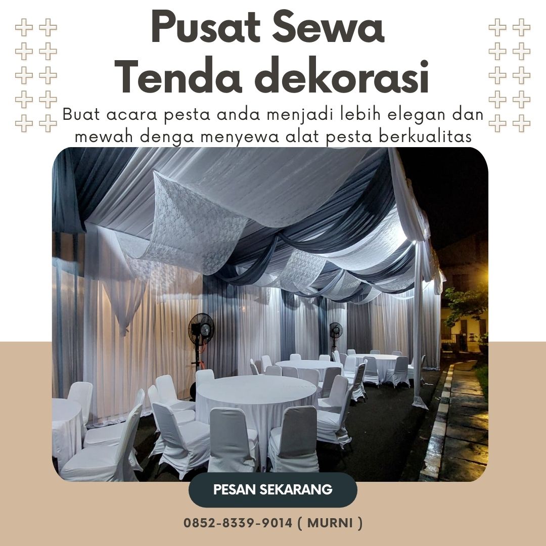 ROSE WEDDING (91) Menyewakan Tenda Dekorasi Atap Dan dinding Kain Serut Beragam Warna Di Jakarta