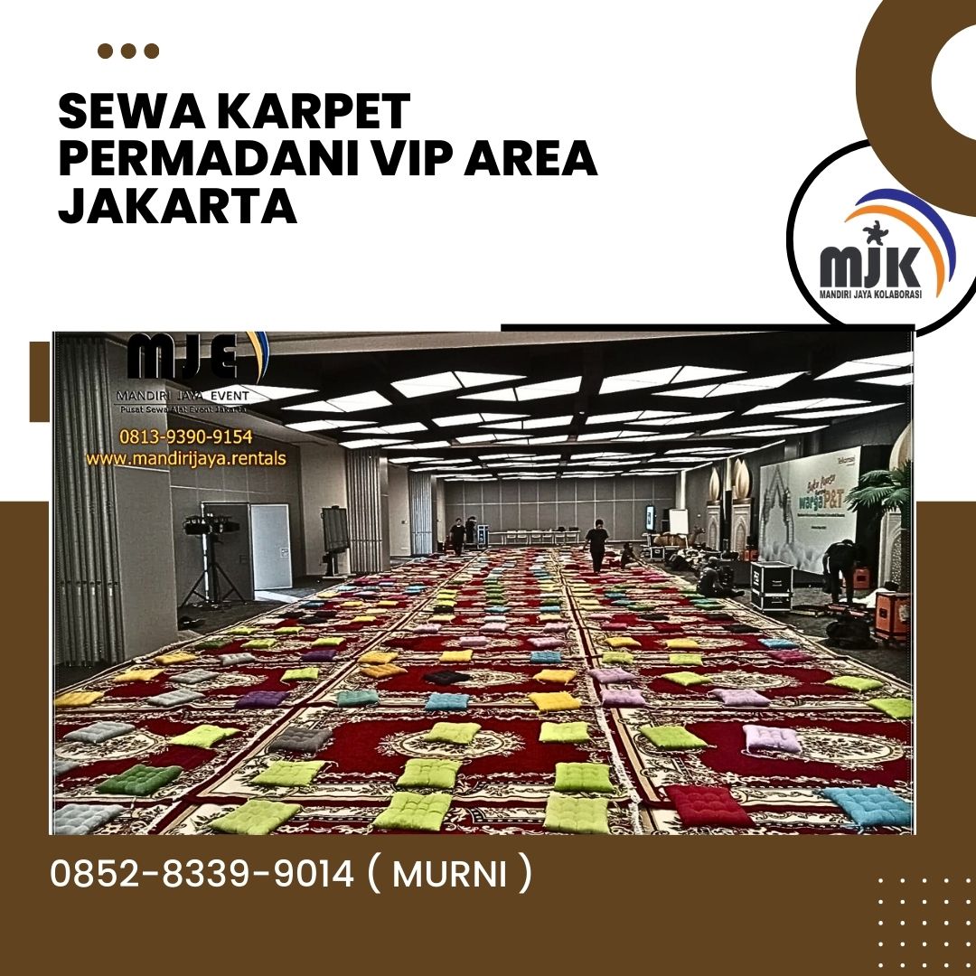 Pusat Sewa Permadani Karpet VIP Hijau Dan Merah di Jakarta