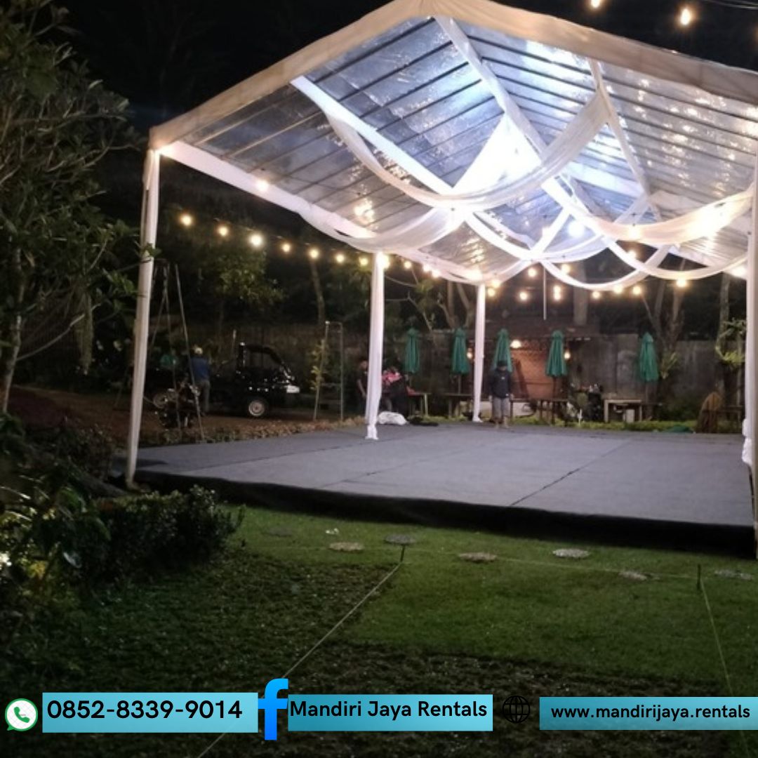 Sewa Tenda Transparan Type Konvensional Roder Dan Hanggar di Jakarta