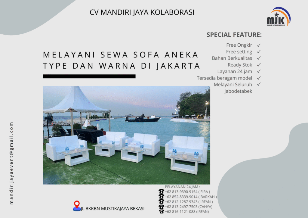 Melayani Sewa Sofa Aneka Type Dan Warna di Jakarta