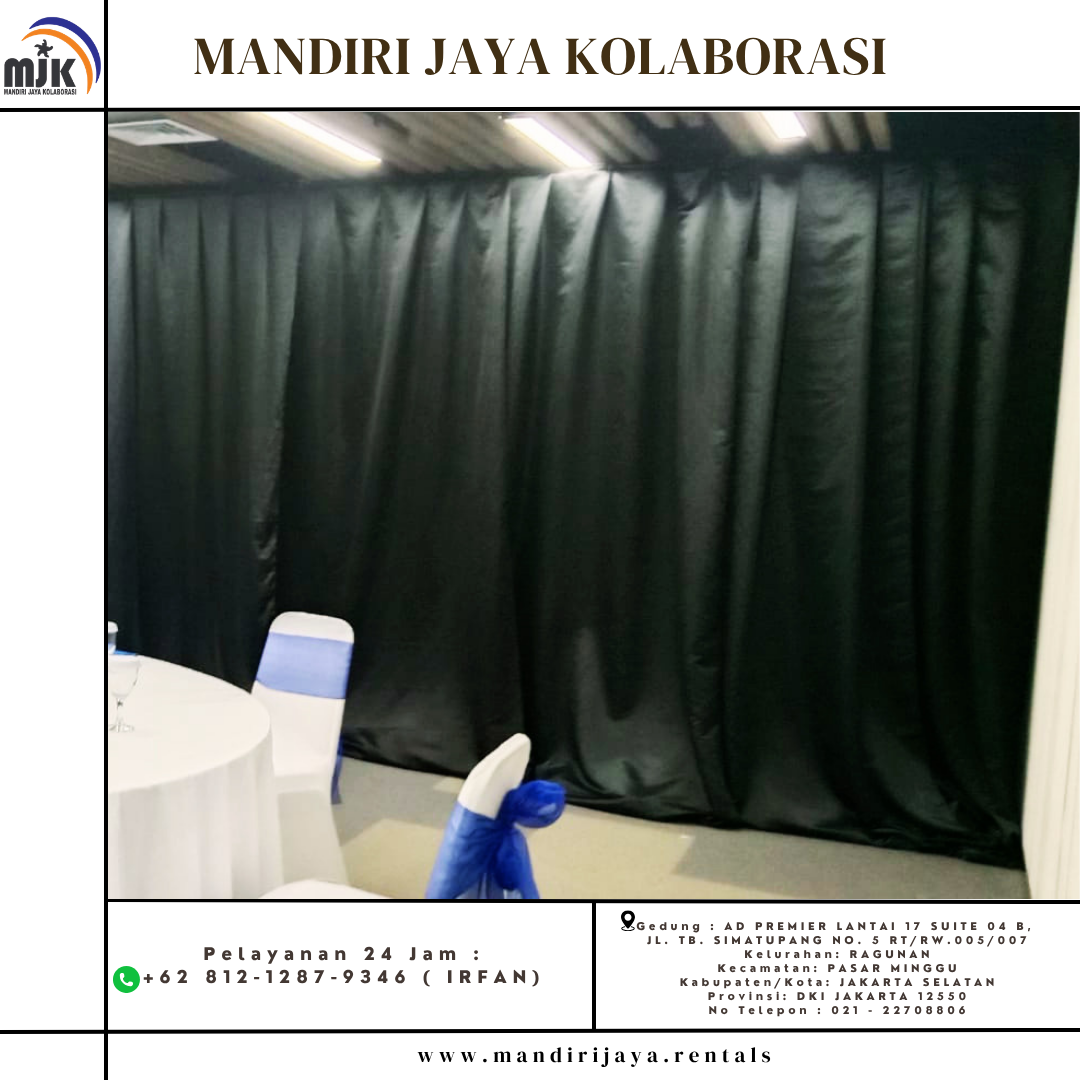 Rental Tirai Hitam Bogor +62 812-1287-9346 ( IRFAN )
