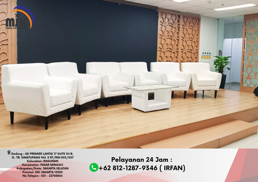 Sewa Sofa Putih Model Scandinavia Depok