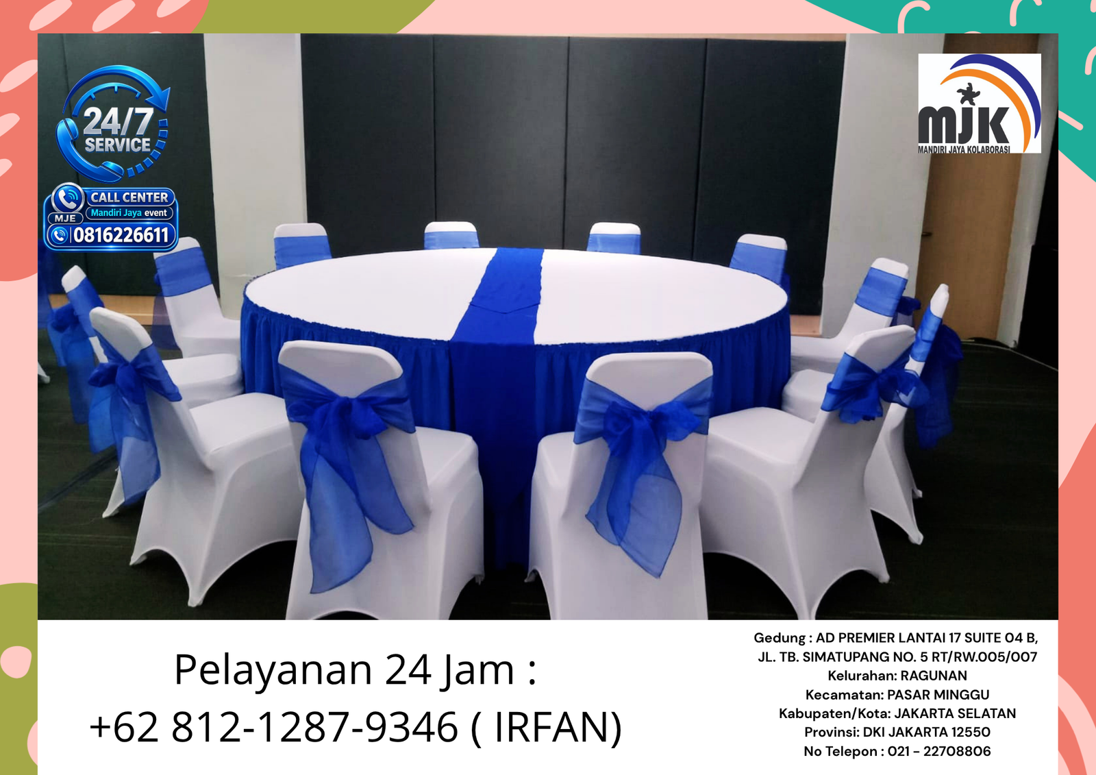 Rental Round Table Diameter 4 Meter Jakarta 081212879346 IRFAN