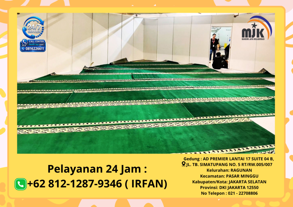 Sewa Karpet Sajadah Masjid Hijau Bersih Jakarta 081212879346 IRFAN