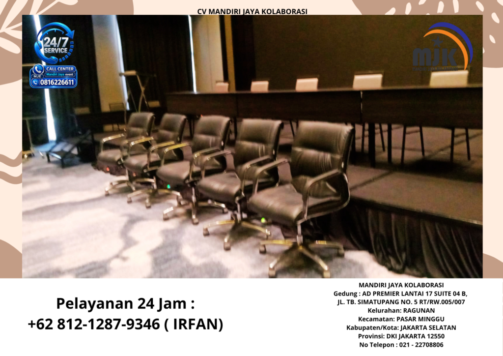 Sewa Kursi Direktur Hitam Jakarta +62 812-1287-9346 IRFAN
