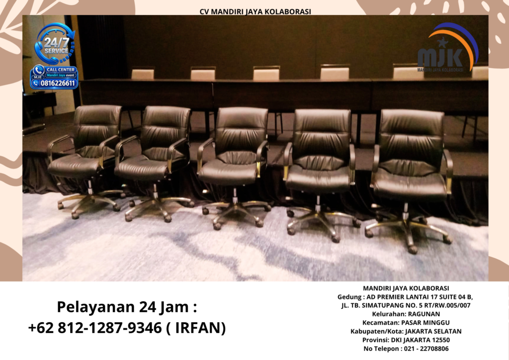 Sewa Kursi Direktur Hitam Jakarta +62 812-1287-9346 IRFAN