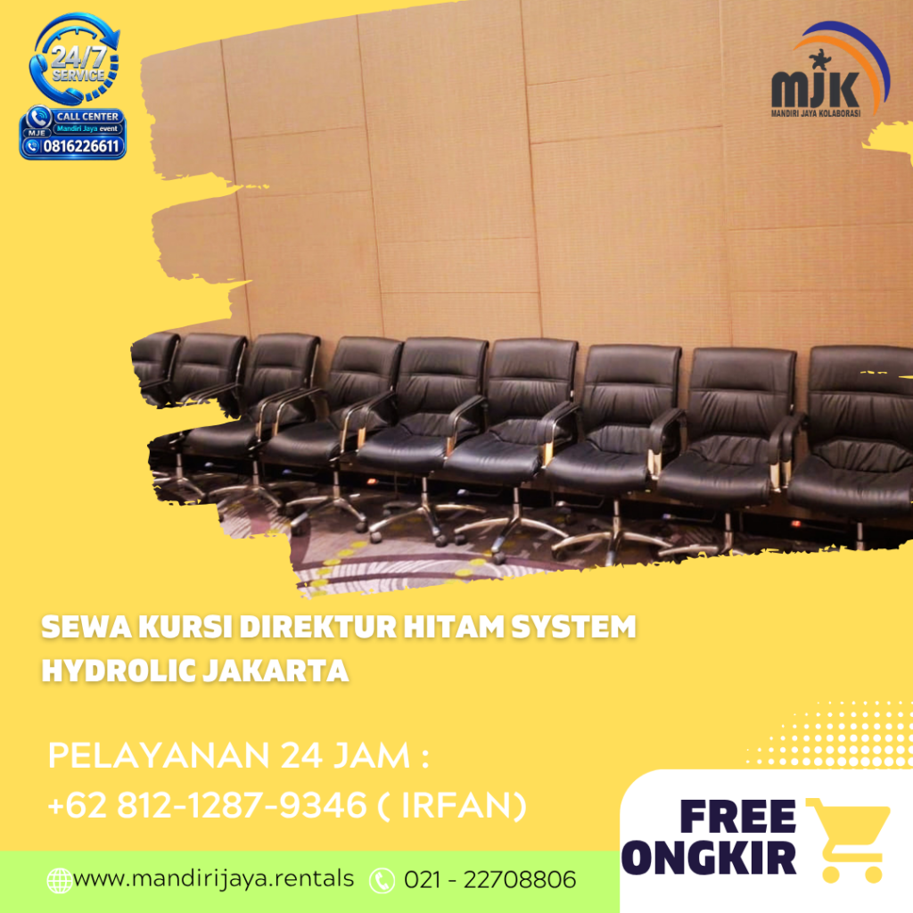 Sewa Kursi Direktur Hitam System Hydrolic Jakarta 