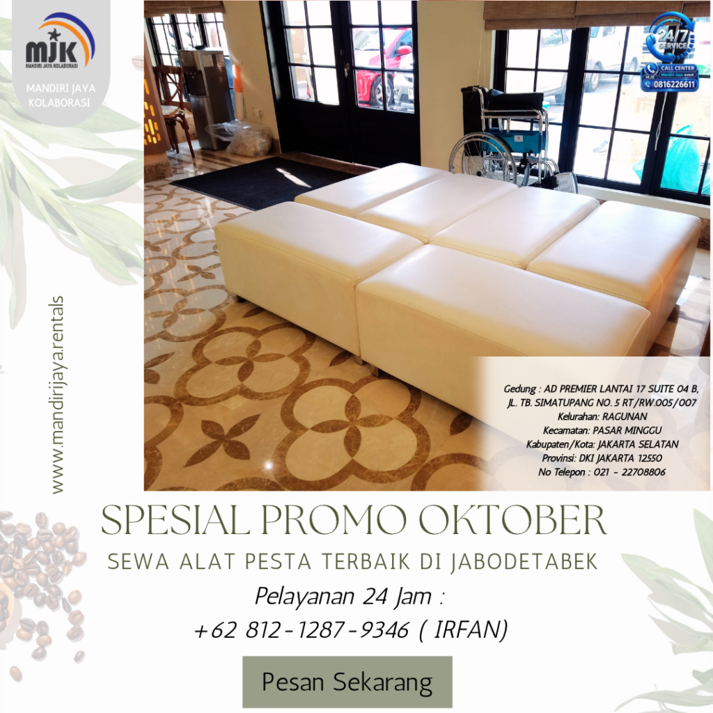 Rental Kursi Fuff Dan Sofa Single Seater Jakarta 081212879346