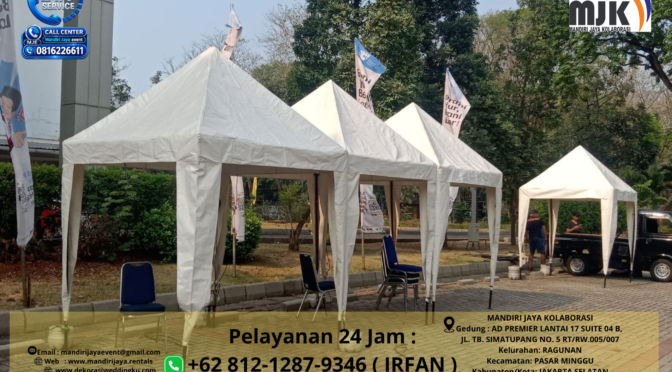 Rental Tenda Bazar,Rowing pembatas Area Event Jakarta 081212879346 IRFAN
