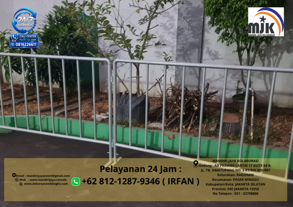 Rental Tenda Bazar,Rowing pembatas Area Event Jakarta 081212879346 IRFAN