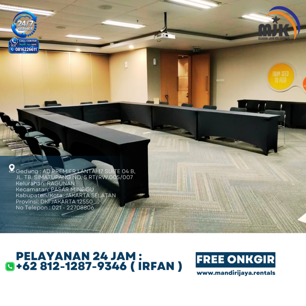 Sewa Meja IBM Cover Ketat Hitam Jakarta 081212879346 IRFAN
