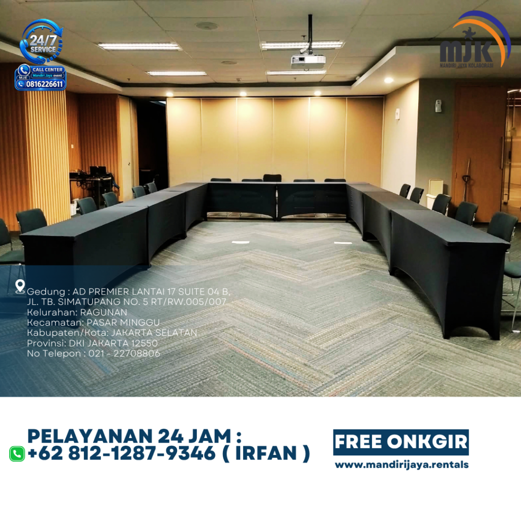Sewa Meja IBM Cover Ketat Hitam Jakarta 081212879346 IRFAN