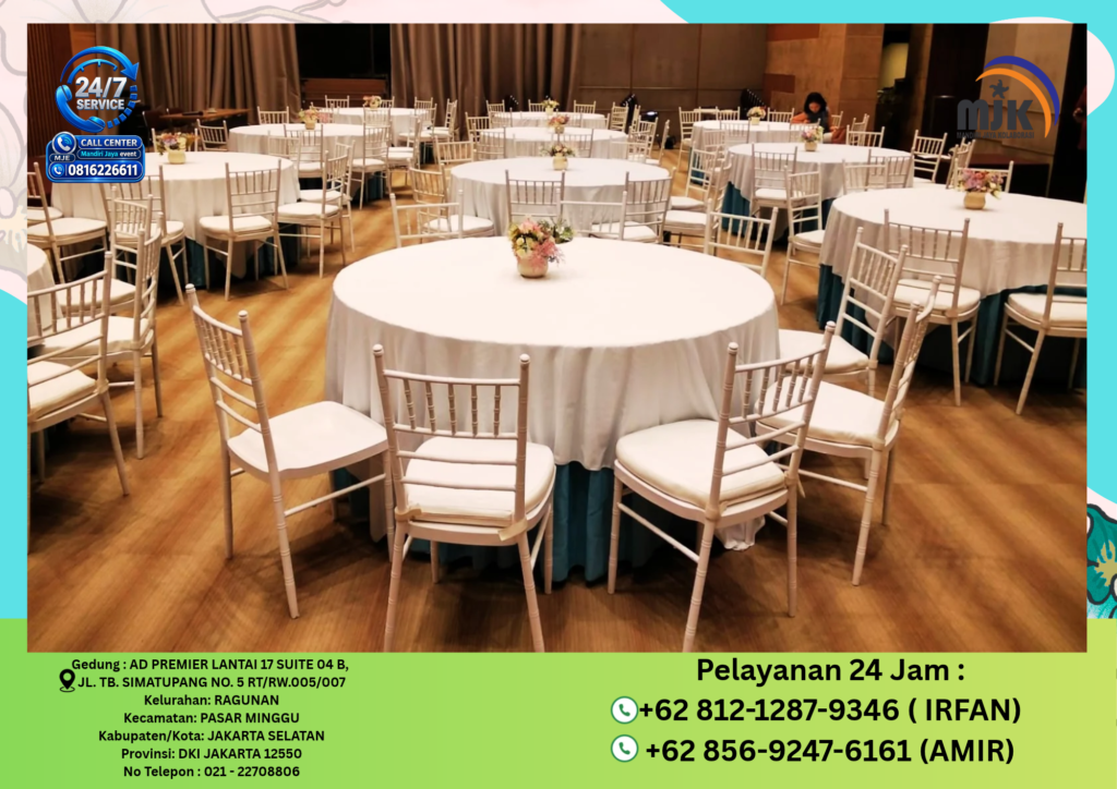 Sewa Round Table,Kursi Tiffany Jakarta 081212879346