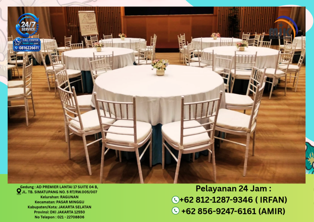 Sewa Round Table,Kursi Tiffany Jakarta 081212879346