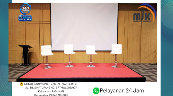 Sewa Stage Karpet Merah Kursi Barstol Jakarta 081212879346